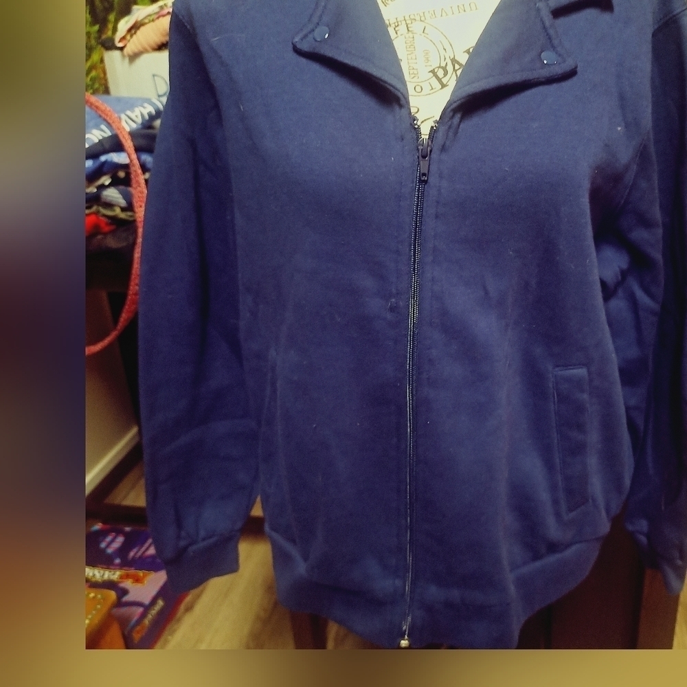 Navy Blair jersey jacket